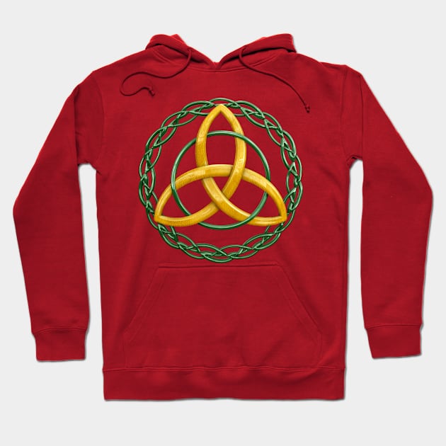 Trinity Knot Triquetra Celtic Symbol Hoodie by macdonaldcreativestudios